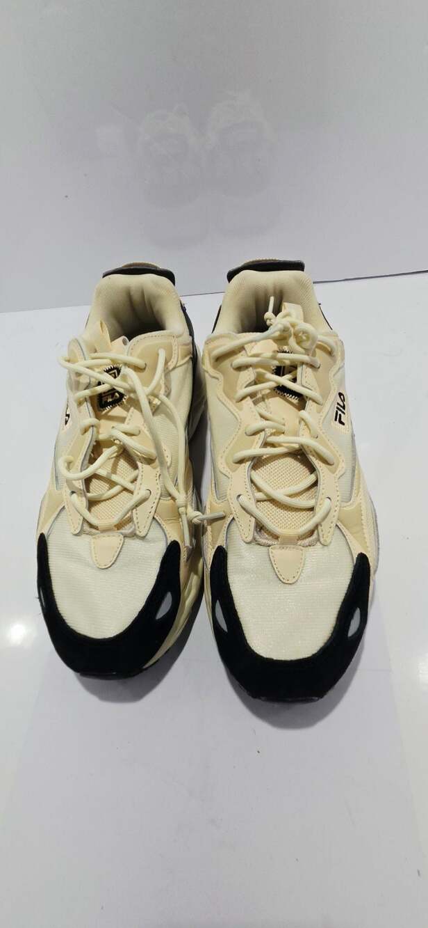 Fila Ray Tracer Apex Men's Sneakers Cream Black Size 10 (1RM01975-165)